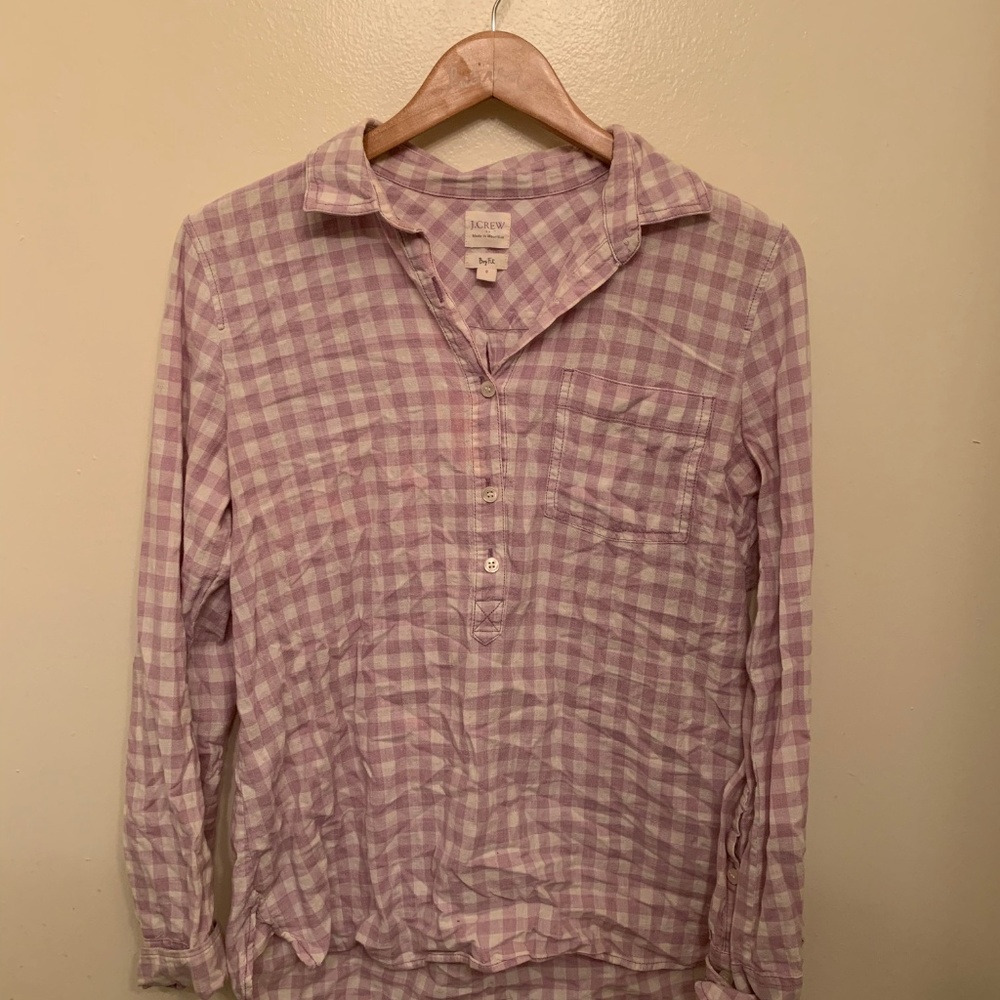 JCREW lavender flannel